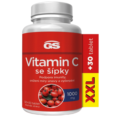 GS Vitamín C1000 so šípkami XXL 120 + 30 tabliet