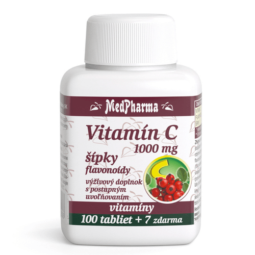 MedPharma Vitamín C 1000 mg so šípkami 107 tabliet