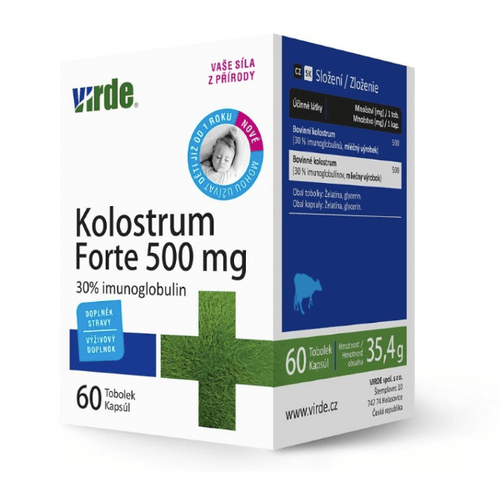 Virde Kolostrum forte 500 mg 60 kapsúl